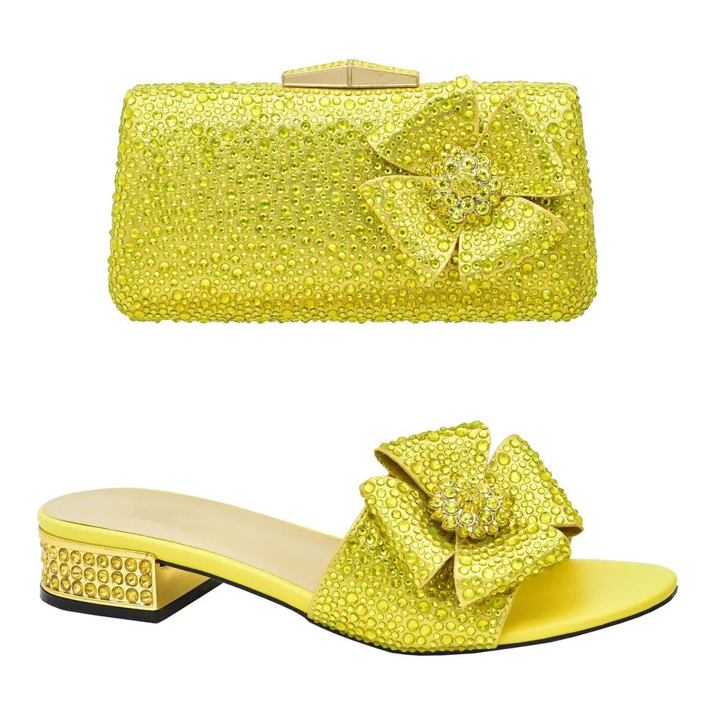 Italian Style Sandals And Bag Sets HQS1-10