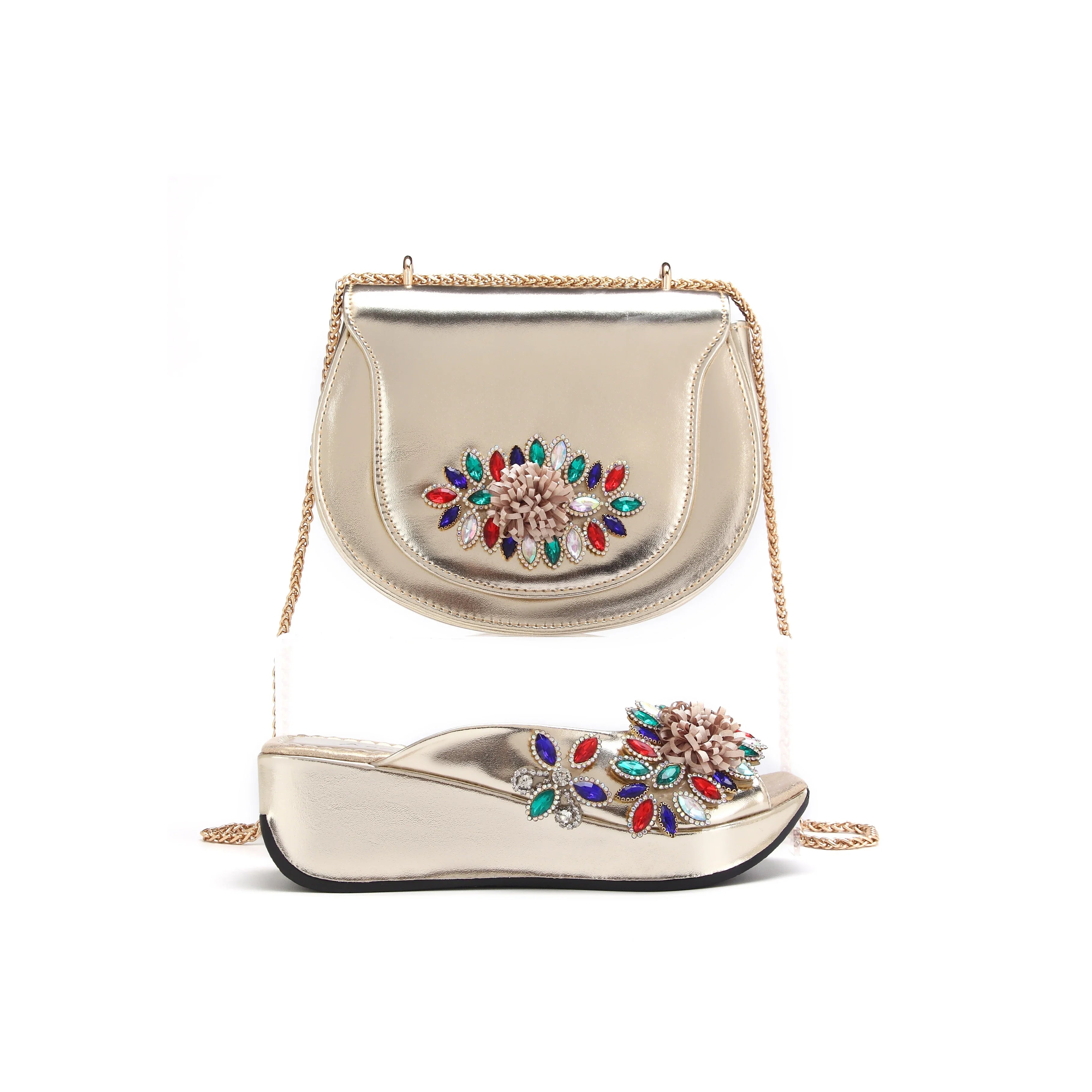 High Quality Style Ladies Shoes And Bags Set HWS1-15