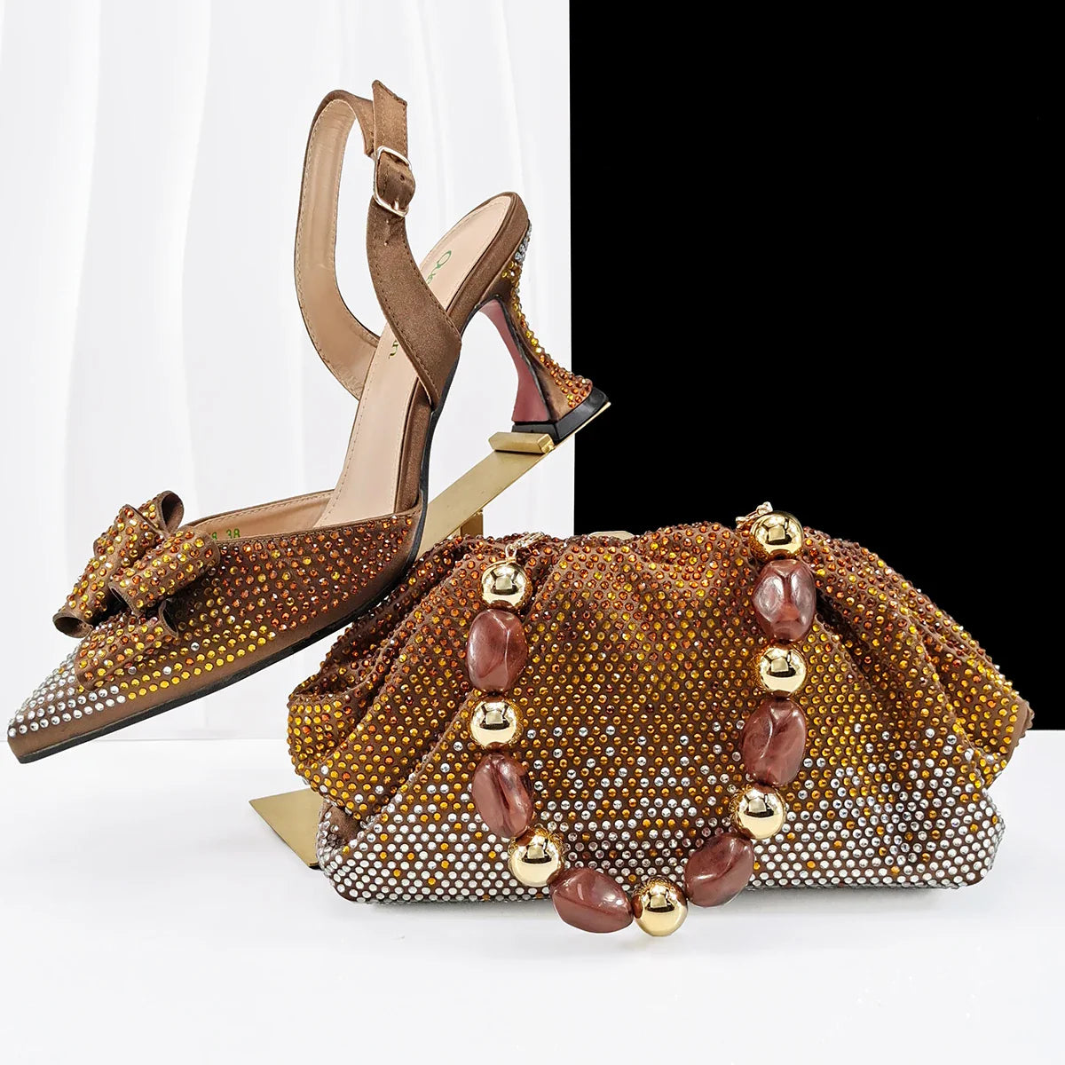 High Quality Style Ladies Shoes And Bags Set HC1-1