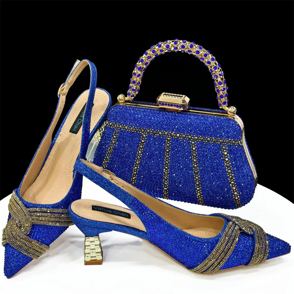Lastest Italian Style Shoes with Matching Bag Set HAS1-5