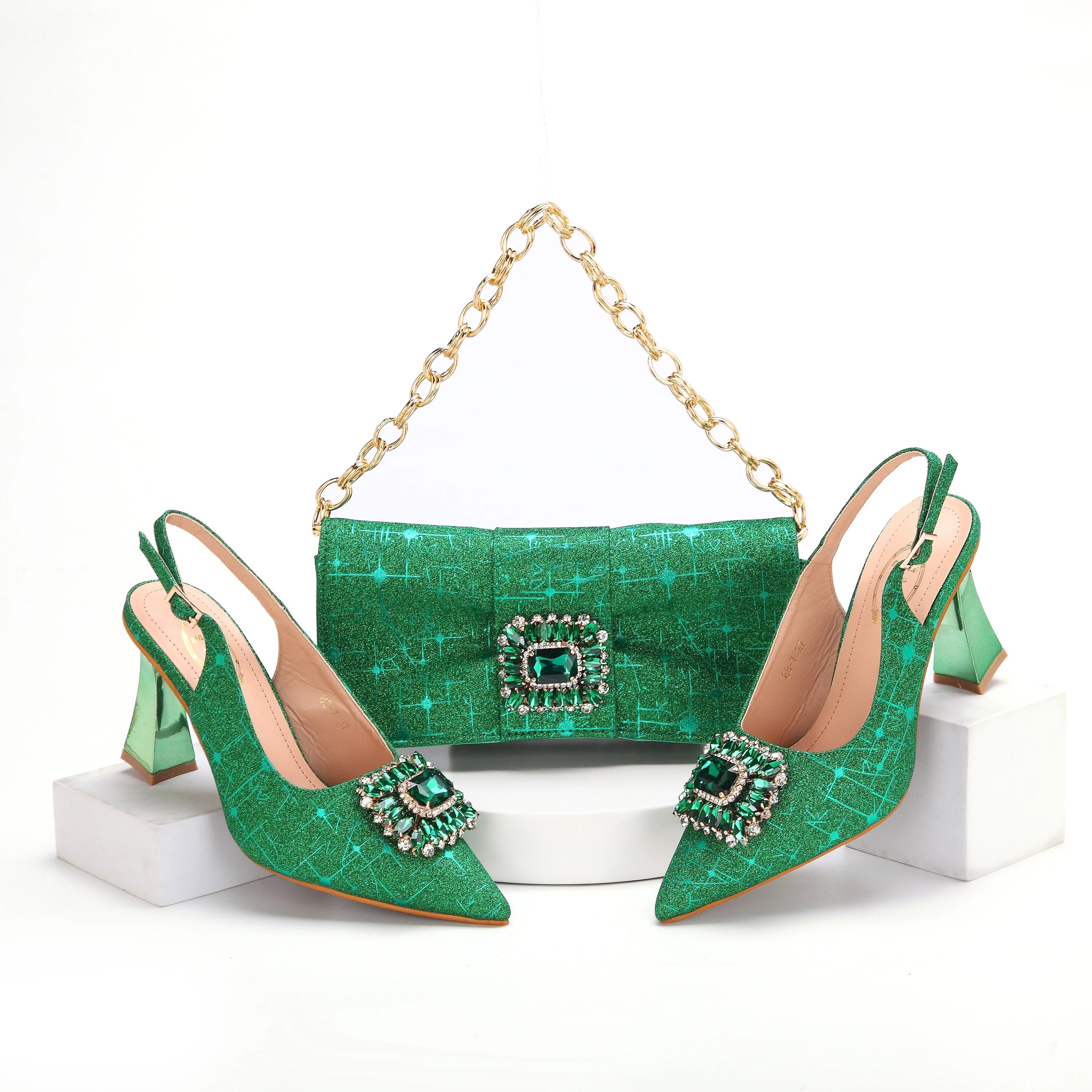 Lastest Italian Ladies Shoes with Matching Bag Set HMA1-14