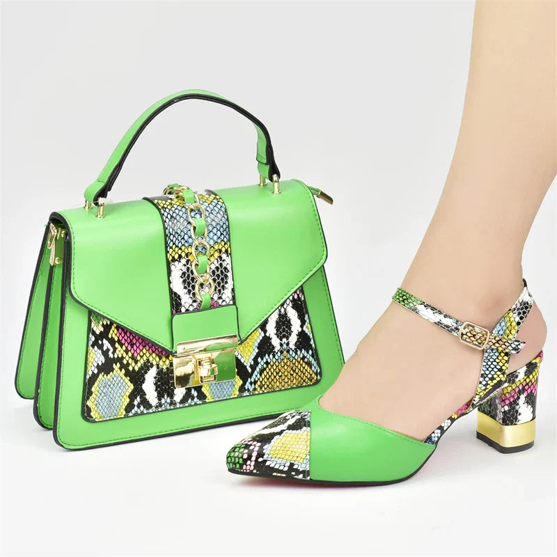 Italian Shoe With Matching Bags! HRG1-8
