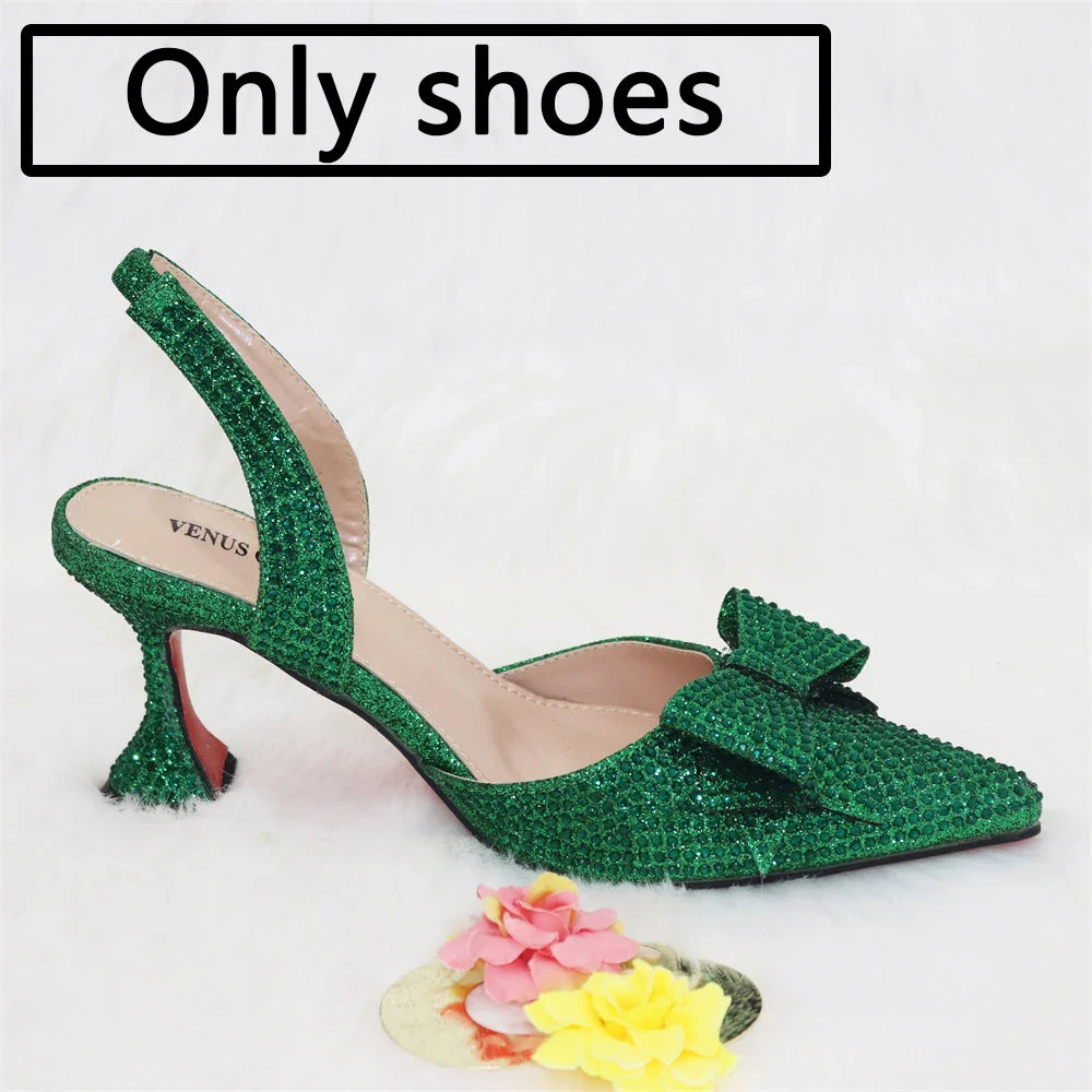New Silver Versatile Party Ladies Shoes And Bag Set