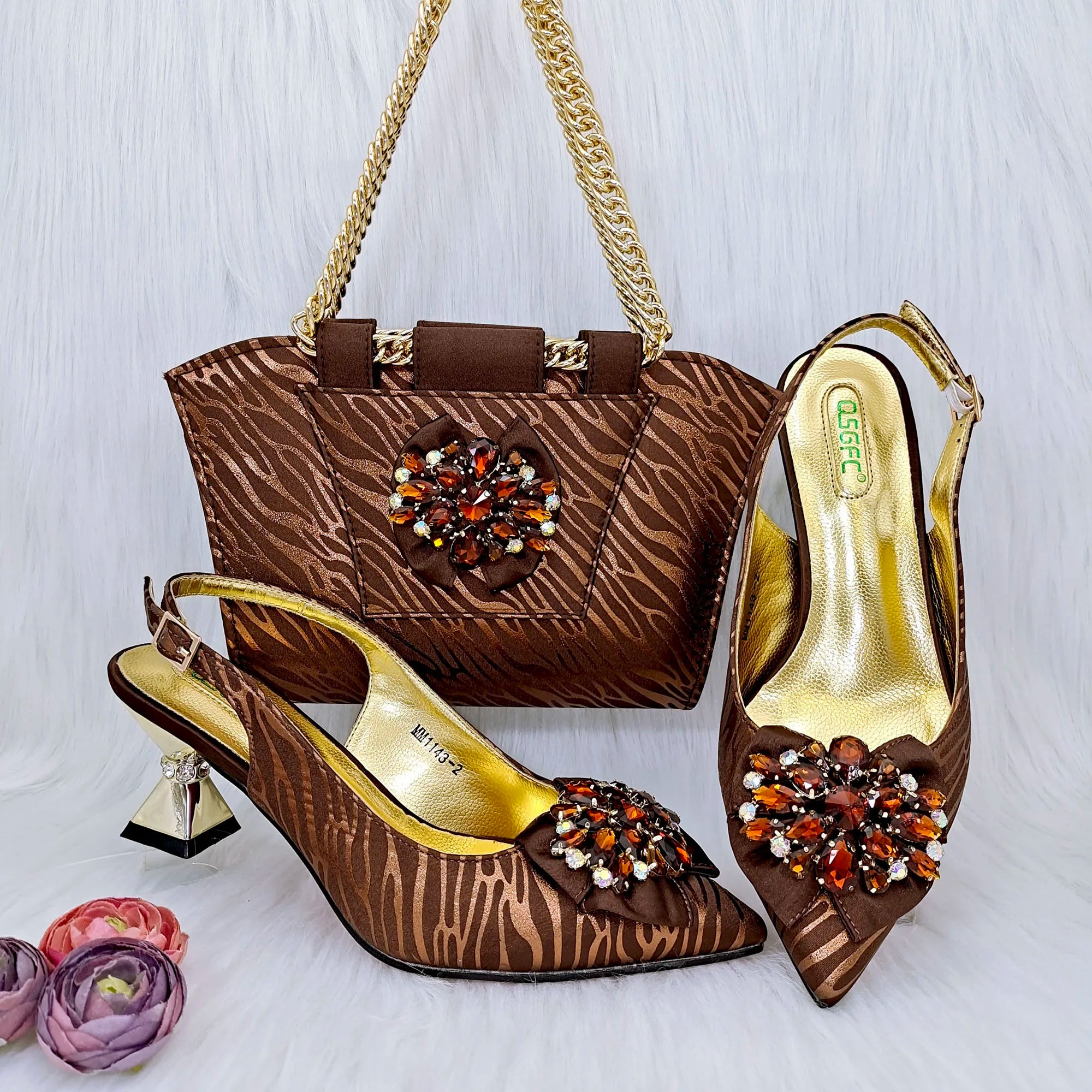 Charming Shoes And Bag Matching Set HRF1-6