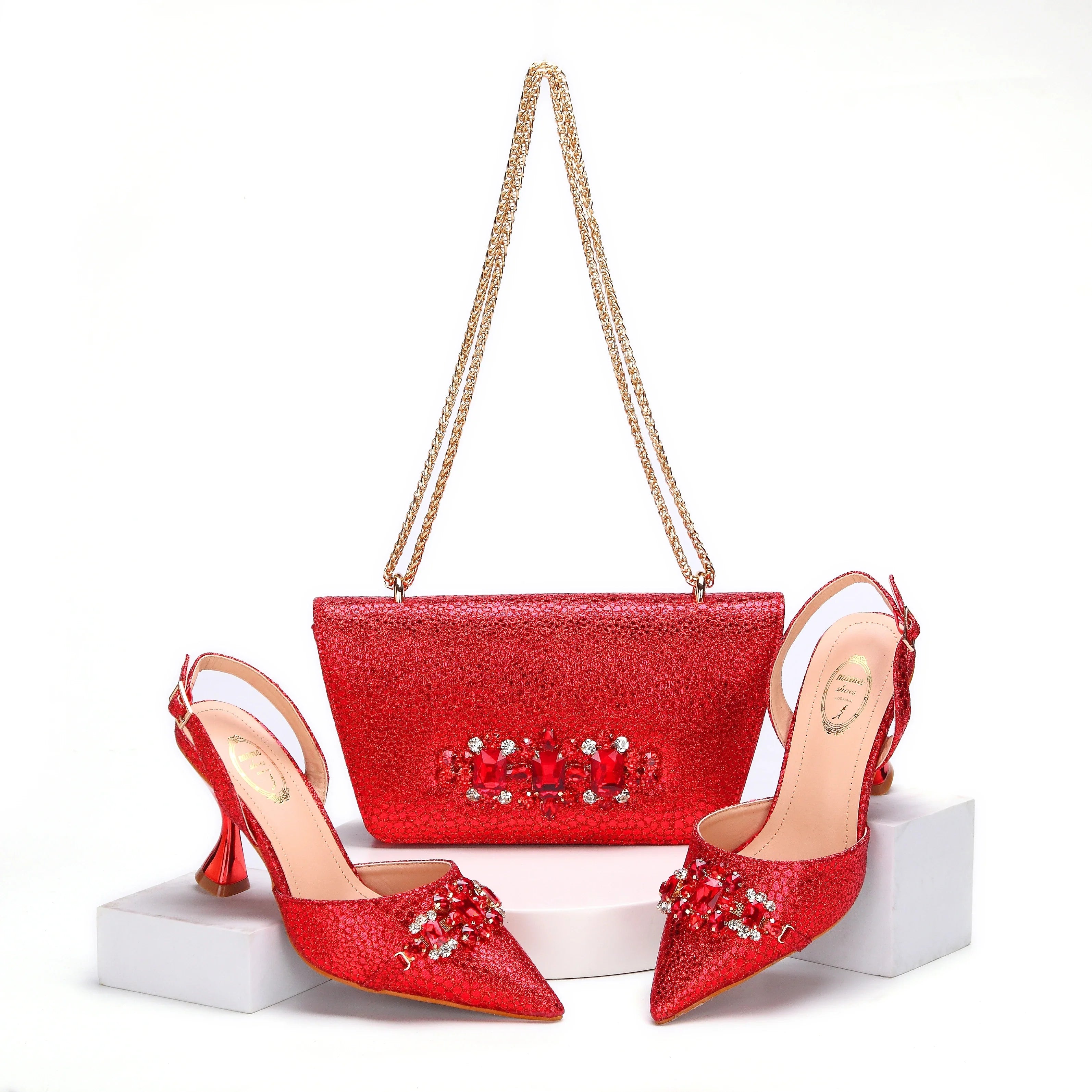 High Quality Style Ladies Shoes And Bags Set HMA1-4