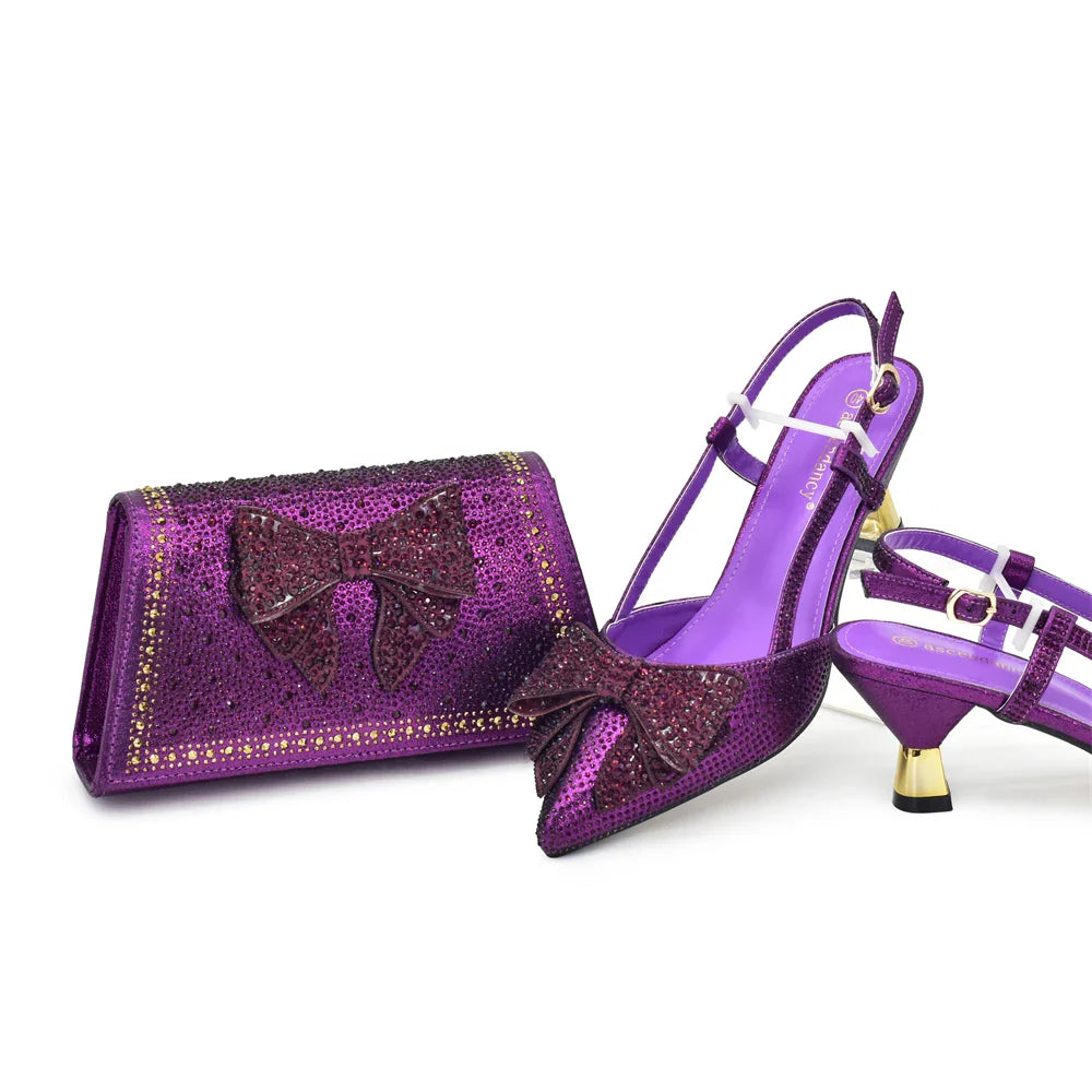 High Quality Ladies Shoes And Bags Set HFG1-2