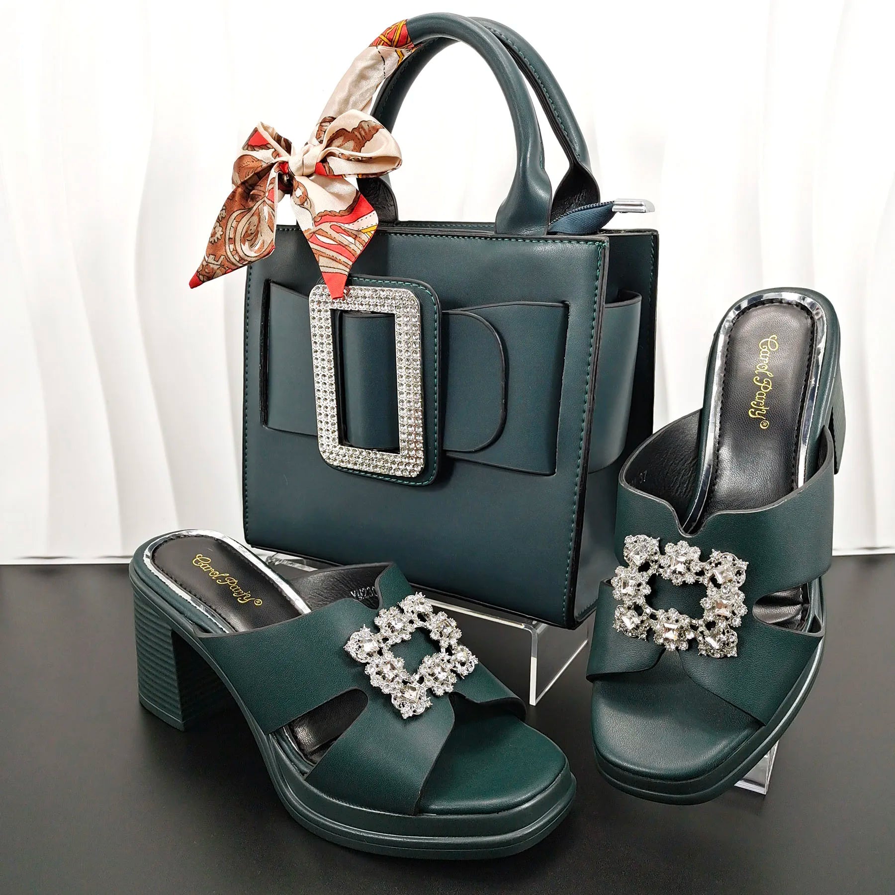 Woman Summer Toe Sandals and Bag set