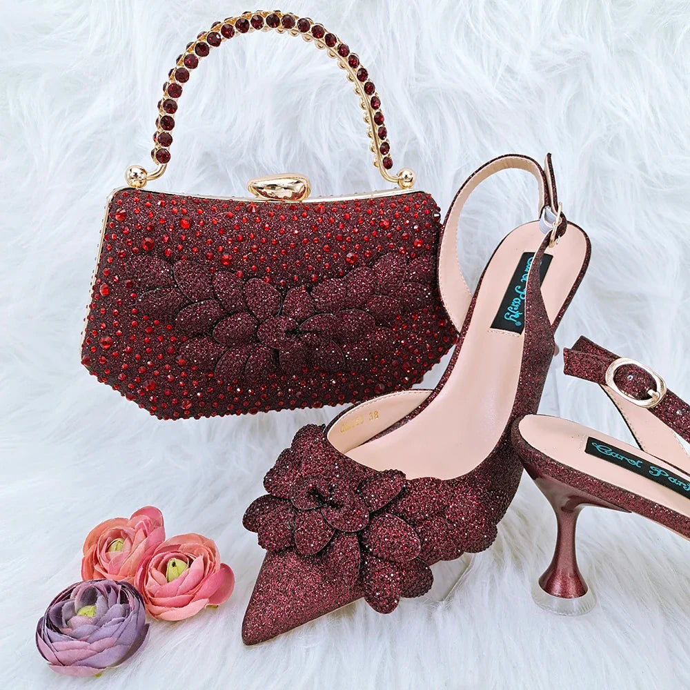 High Quality Ladies Shoes And Bags Set HFG1-8