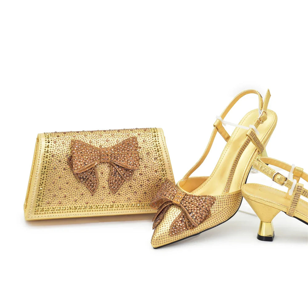 High Quality Ladies Shoes And Bags Set HFG1-2