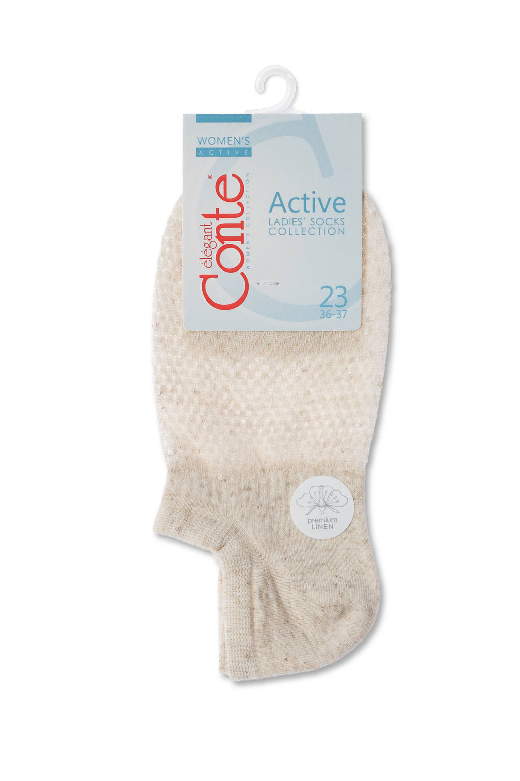 Cotton Ankle Socks Conte Active - 251 with Linen