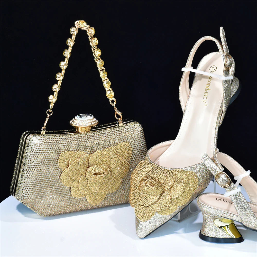 Italian Shoes And Bag Sets For Evening Party HAB1-16