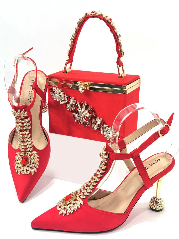 High Quality Ladies Shoes And Bags Set HUY1-6