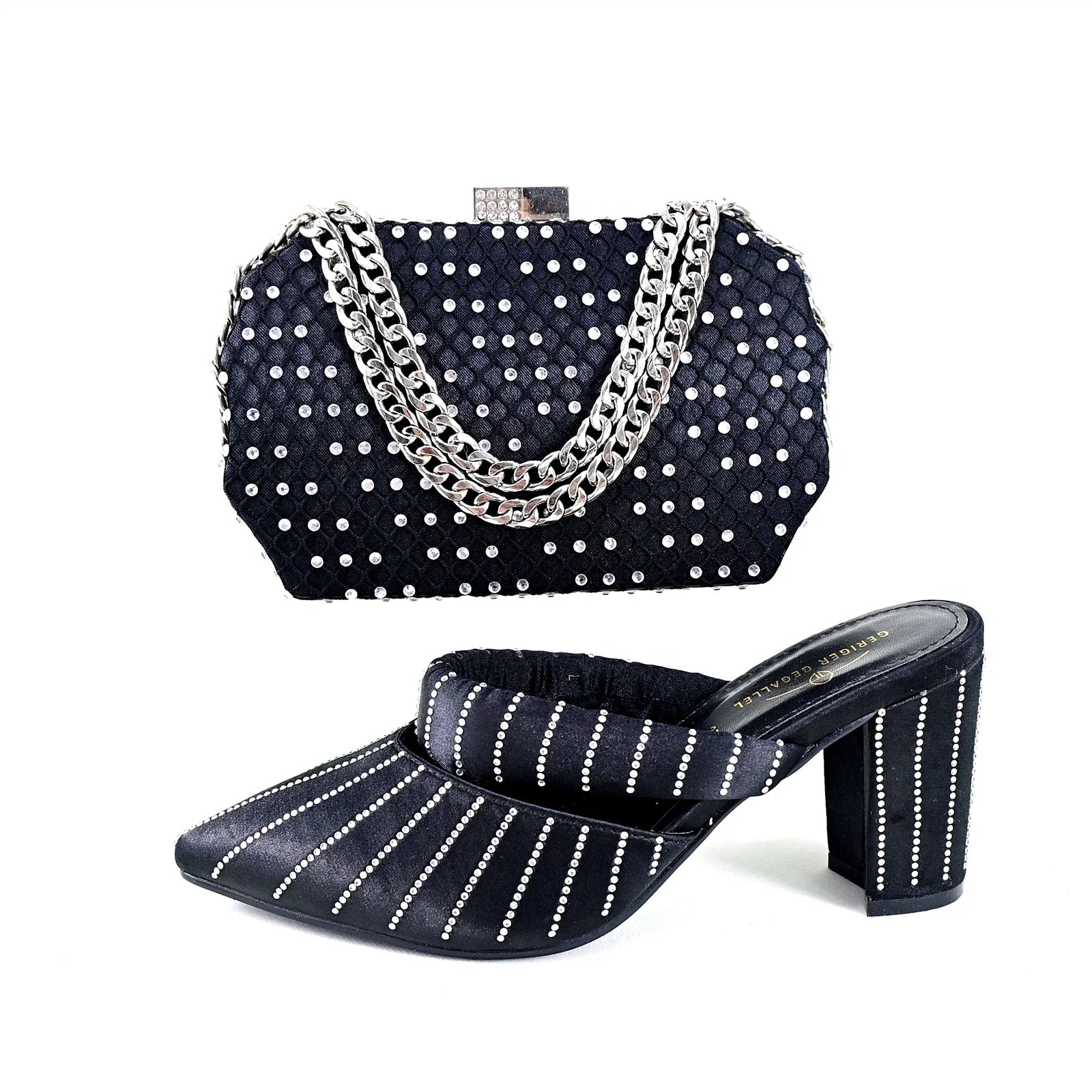 Newest Hot Selling Ladies Shoes Matching Bag Set TR1-2