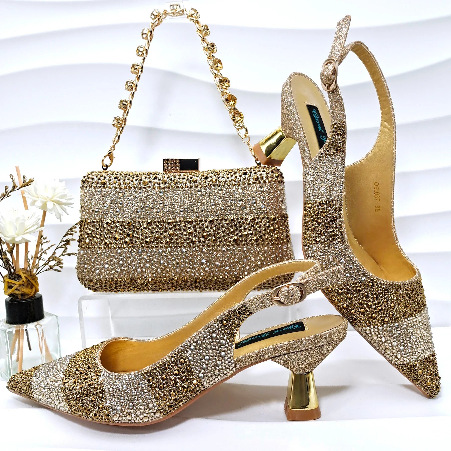 Latest Shoes And Bag Matching Set HGF1-11