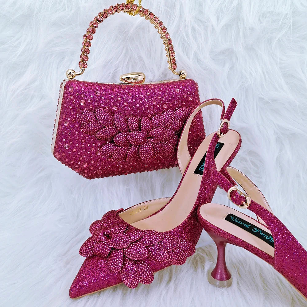 Italian Shoes And Bag Sets For Evening Party HFG1-6