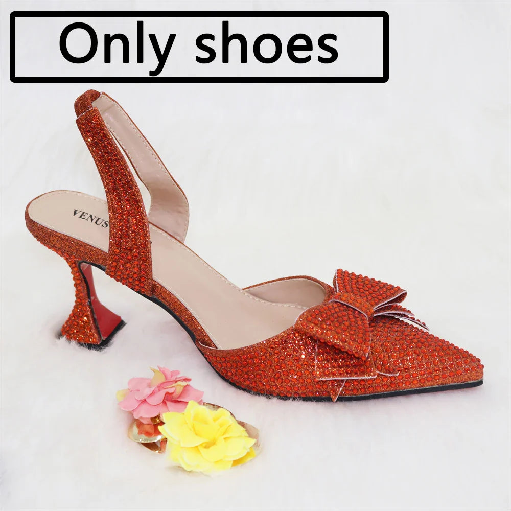 New Silver Versatile Party Ladies Shoes And Bag Set