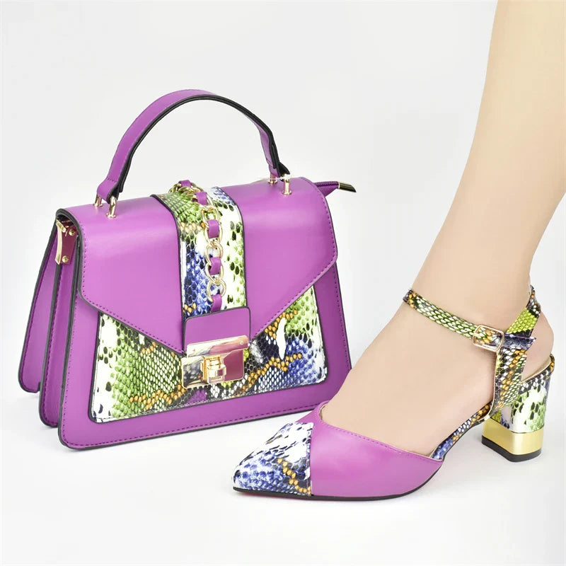 Italian Shoe With Matching Bags! HRG1-8
