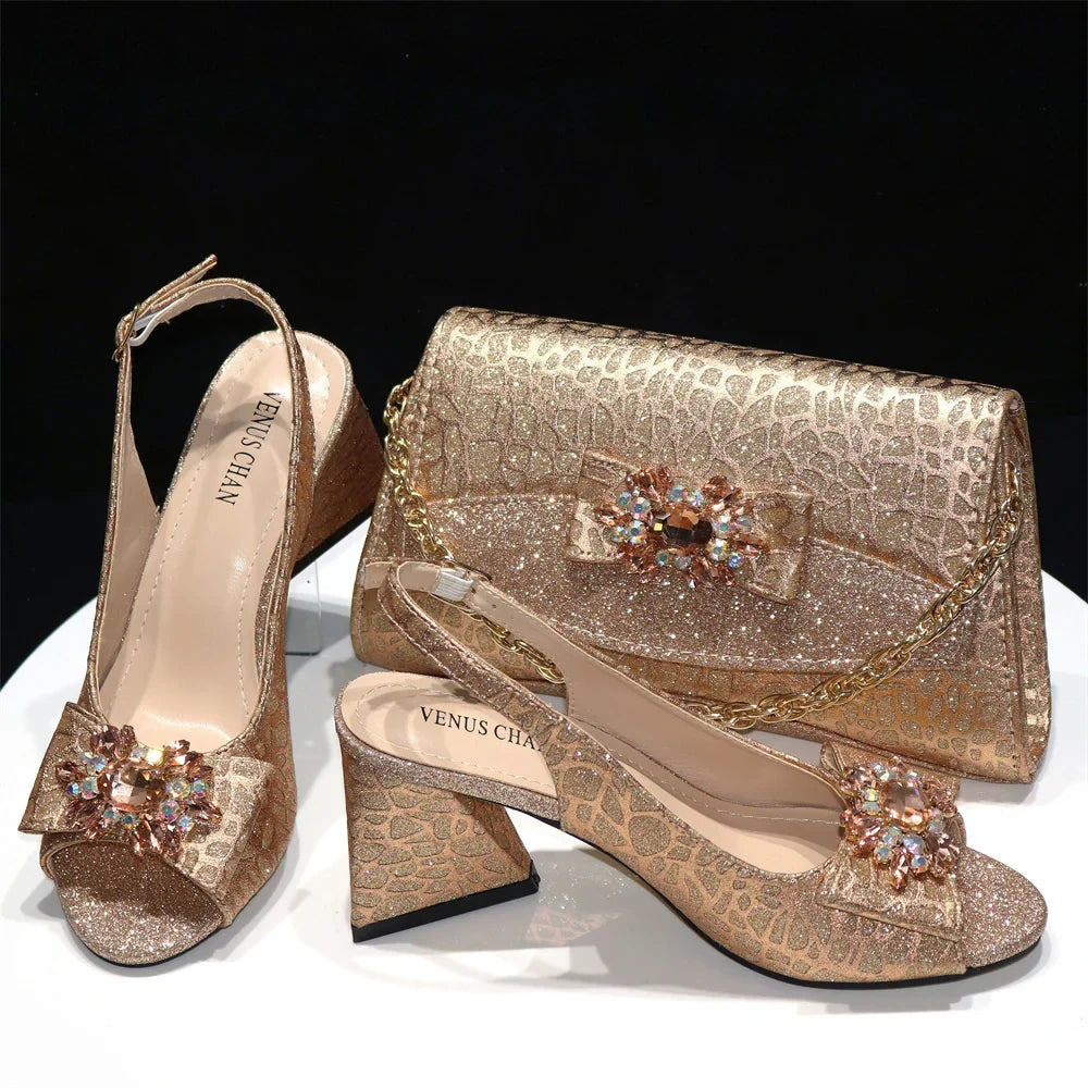 New Women Shoes and Bags To Match Set HRE1-3