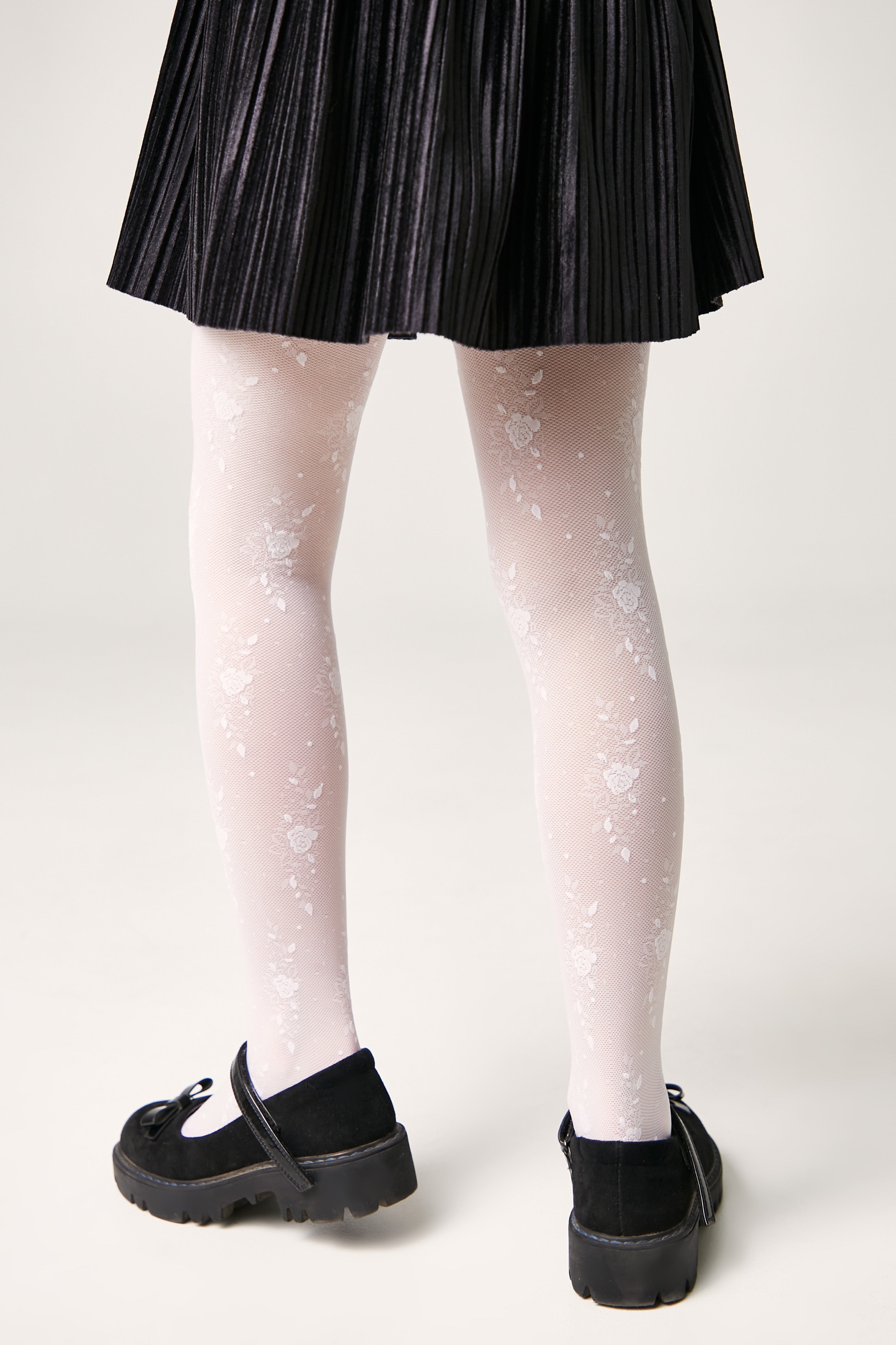 Conte Tights for girls Sofia 20 Den - Floral Pattern