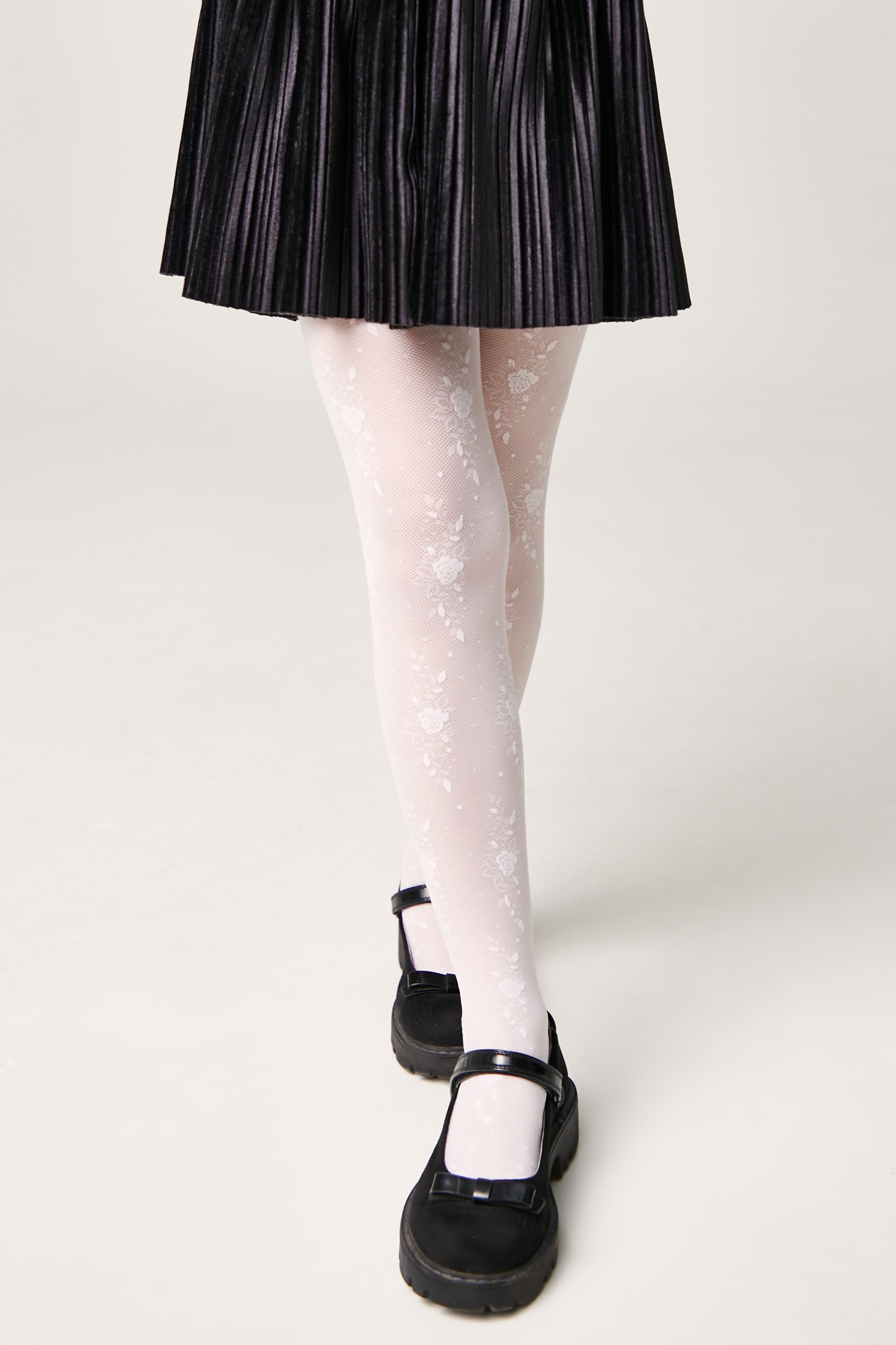 Conte Tights for girls Sofia 20 Den - Floral Pattern