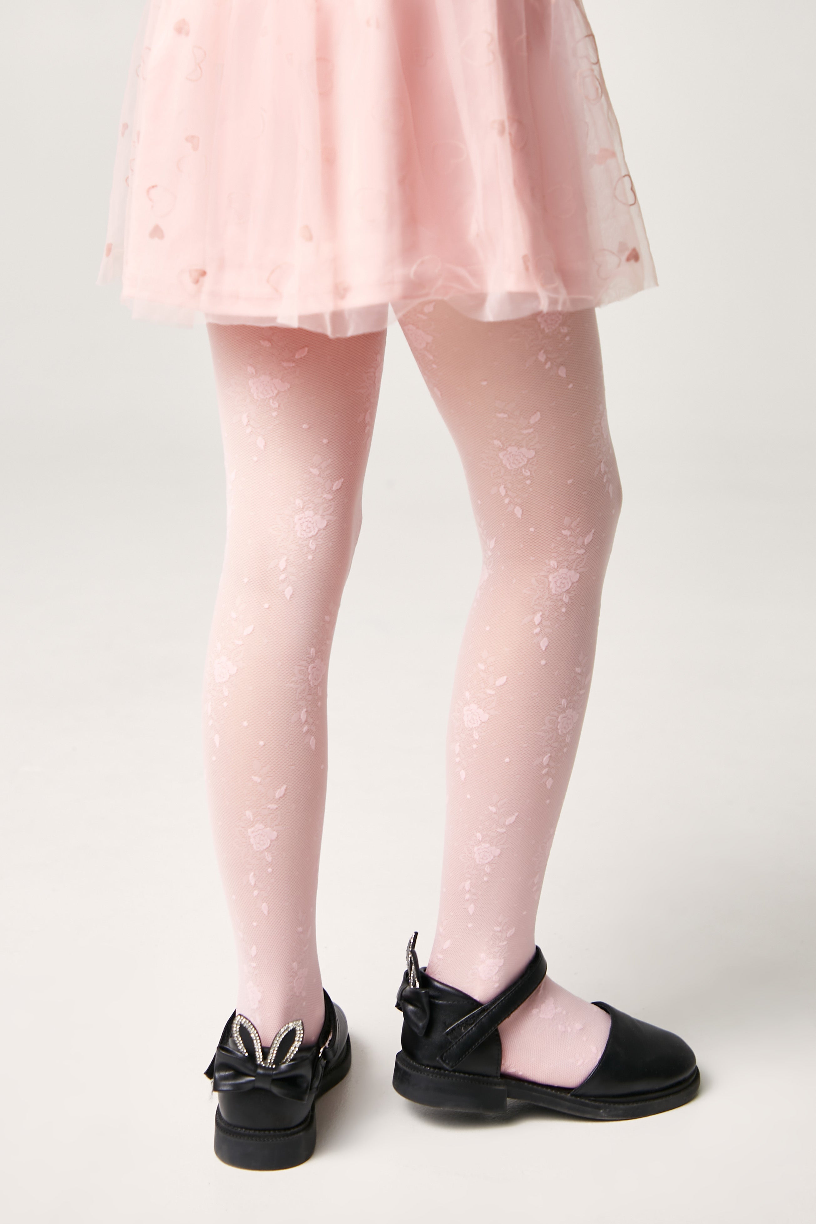 Conte Tights for girls Sofia 20 Den - Floral Pattern