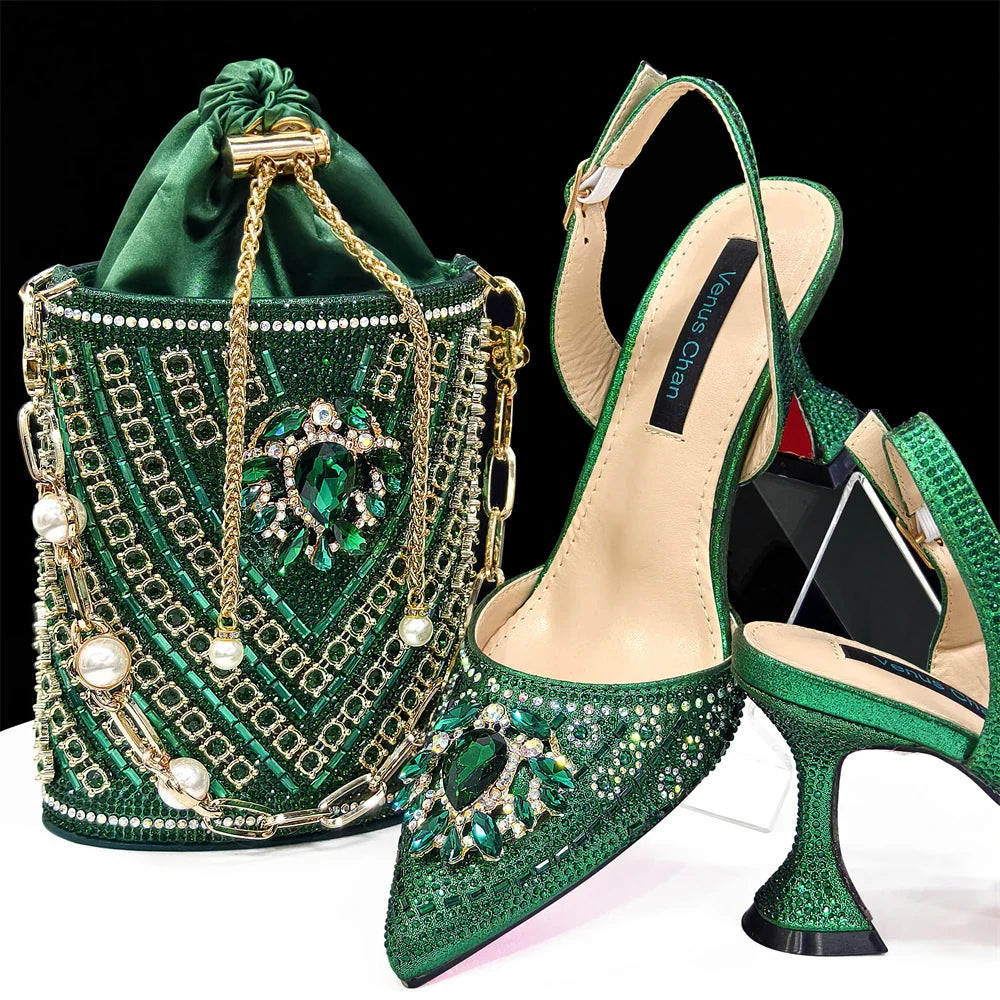 Italian Shoes and Bags Matching Set for Women INS New