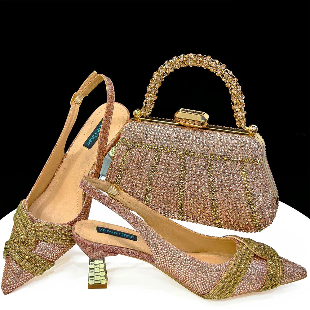 Lastest Italian Style Shoes with Matching Bag Set HAS1-5