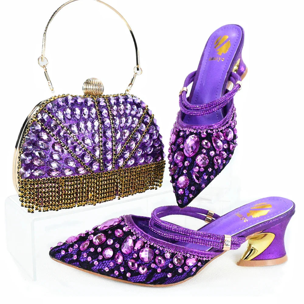 High Quality Ladies Shoes And Bags Set HJK1-10