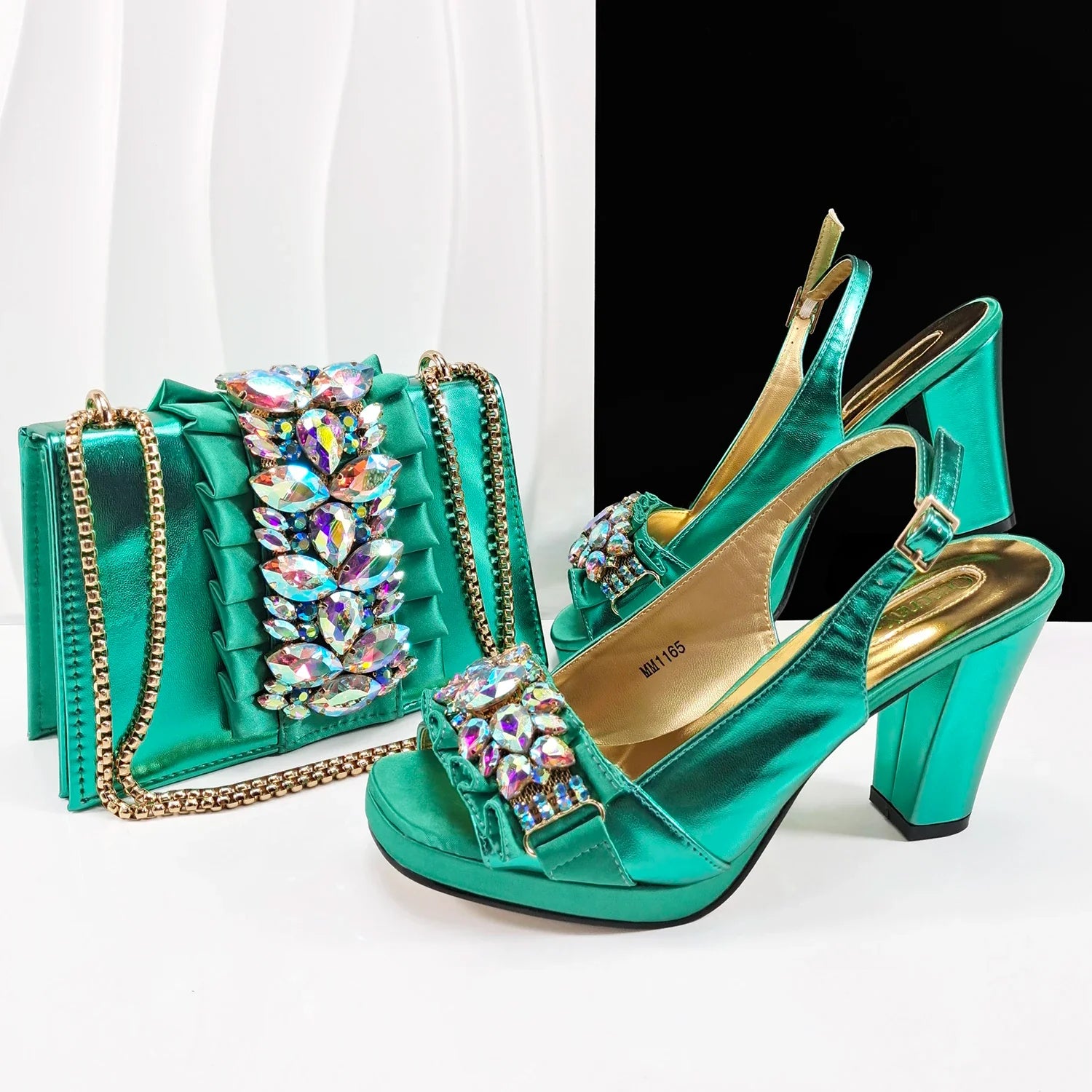 Lastest Italian Shoes with Matching Bag Set HFG1-2