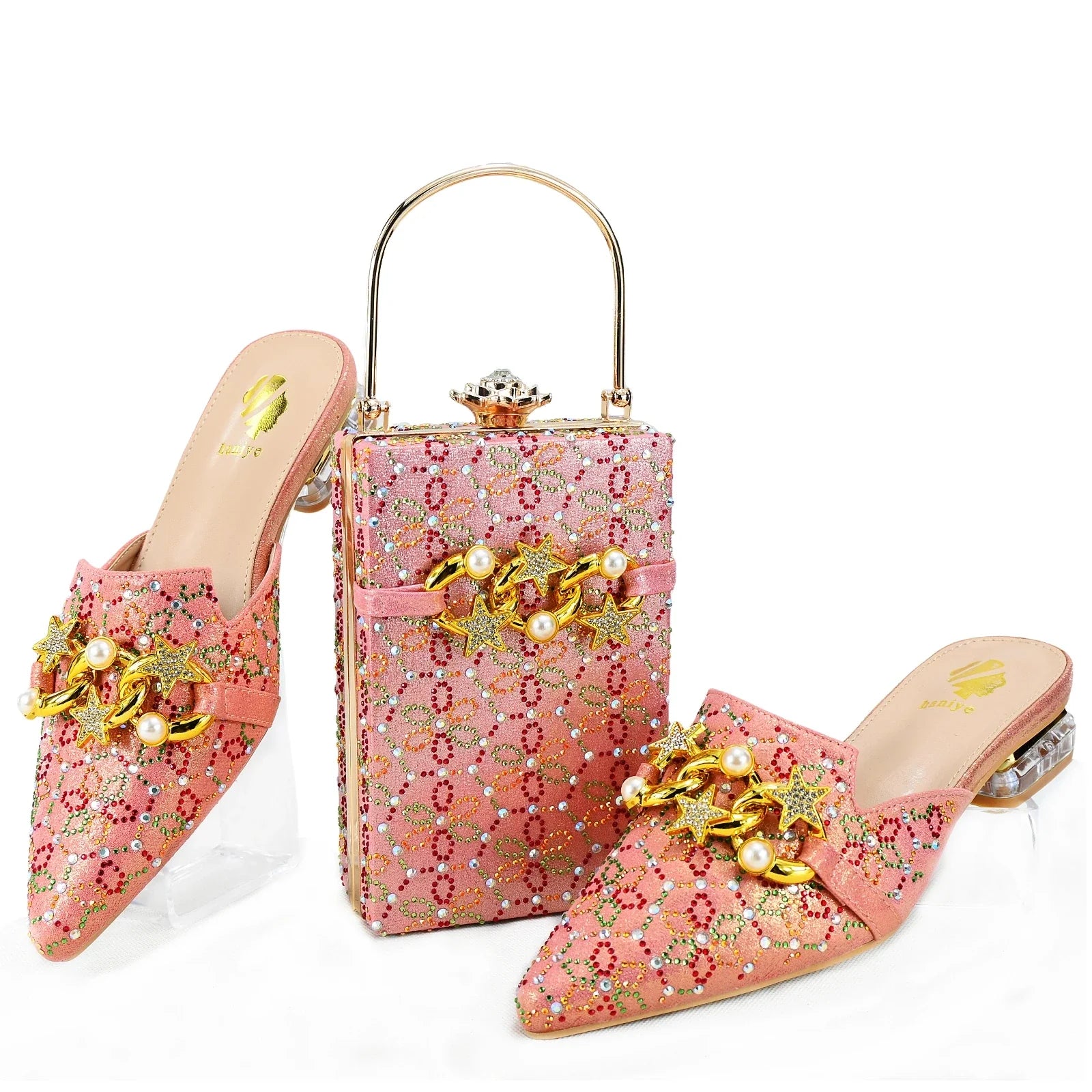 Lastest Italian Ladies Shoes with Matching Bag Set HAE1-5