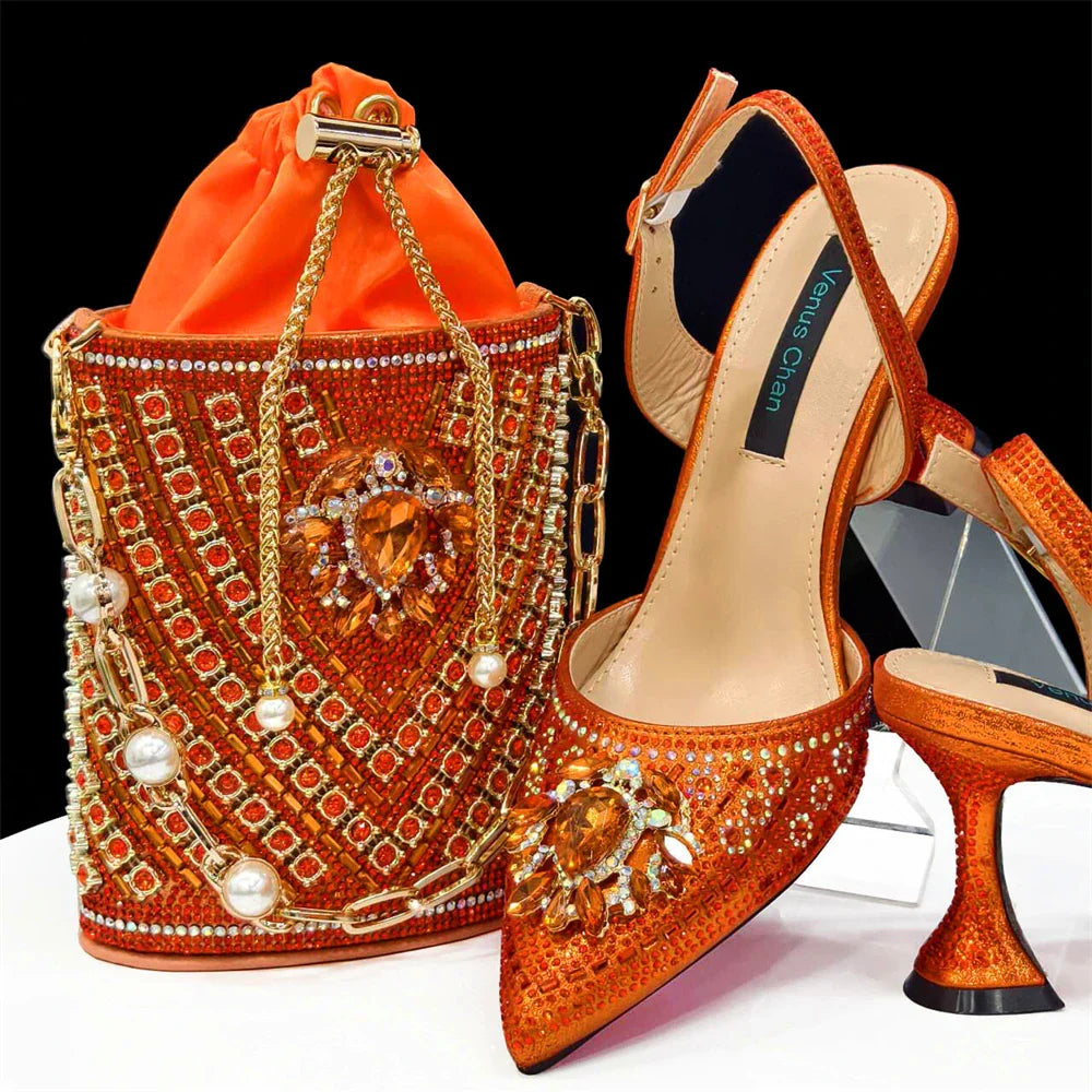 Italian Shoes and Bags Matching Set for Women INS New