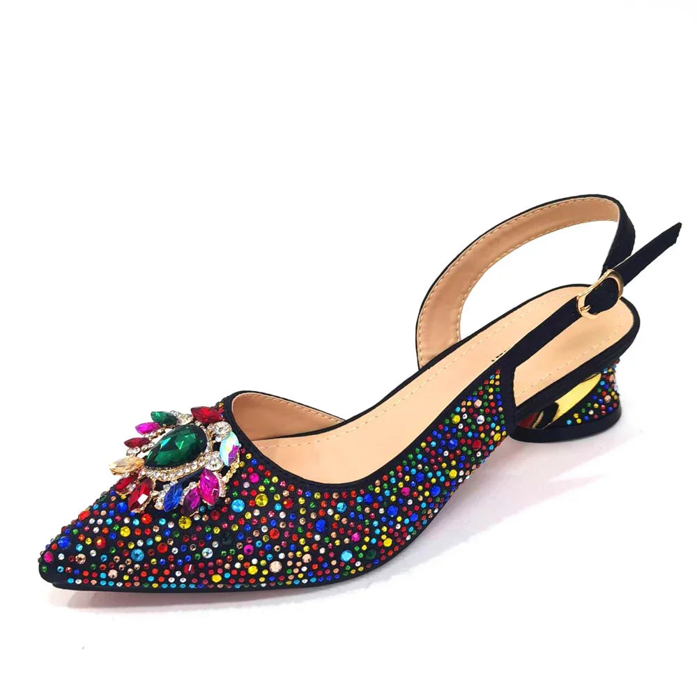 Elegant And Sexy Champagne Shoes And Bag set