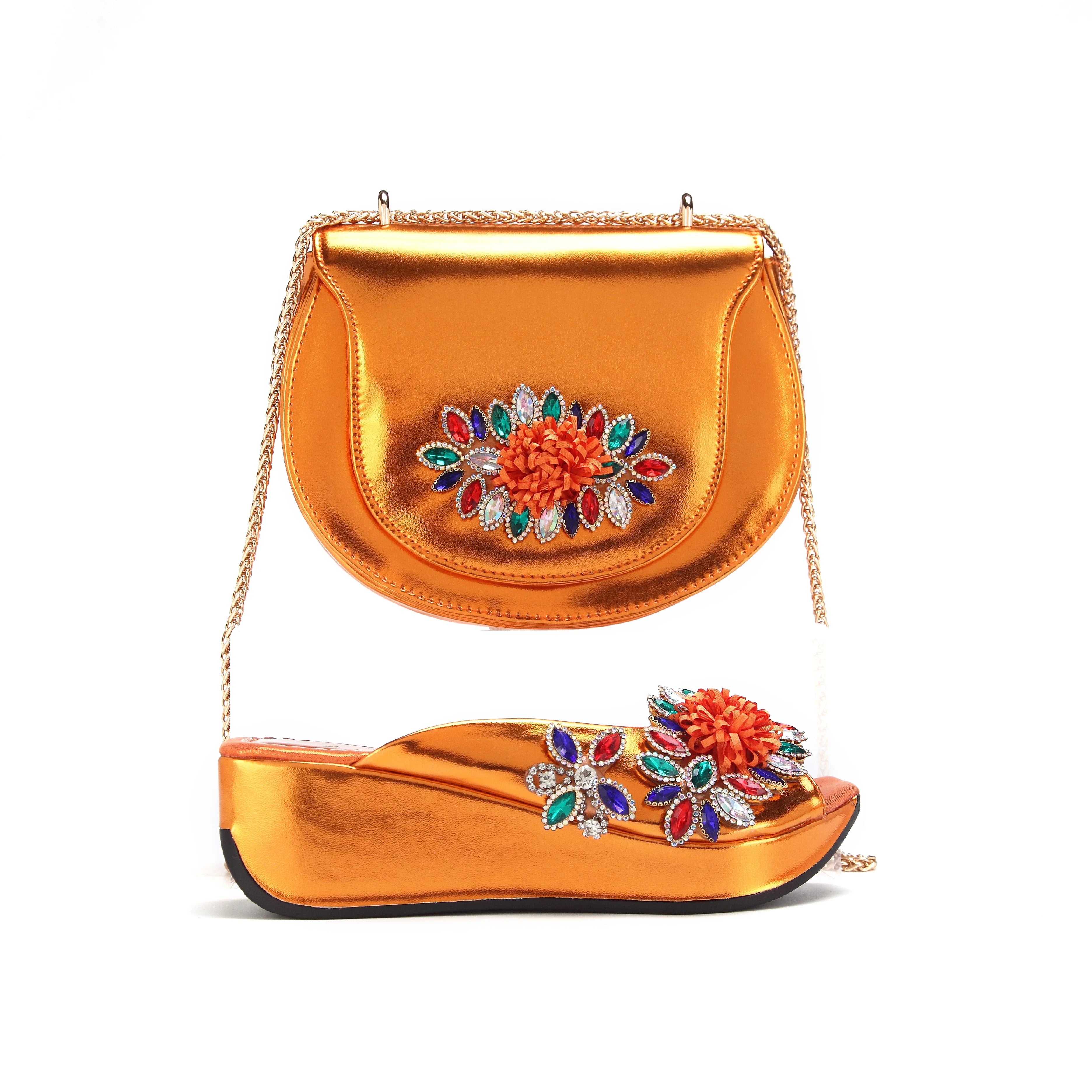 Lastest Italian Ladies Shoes with Matching Bag Set HWS1-16