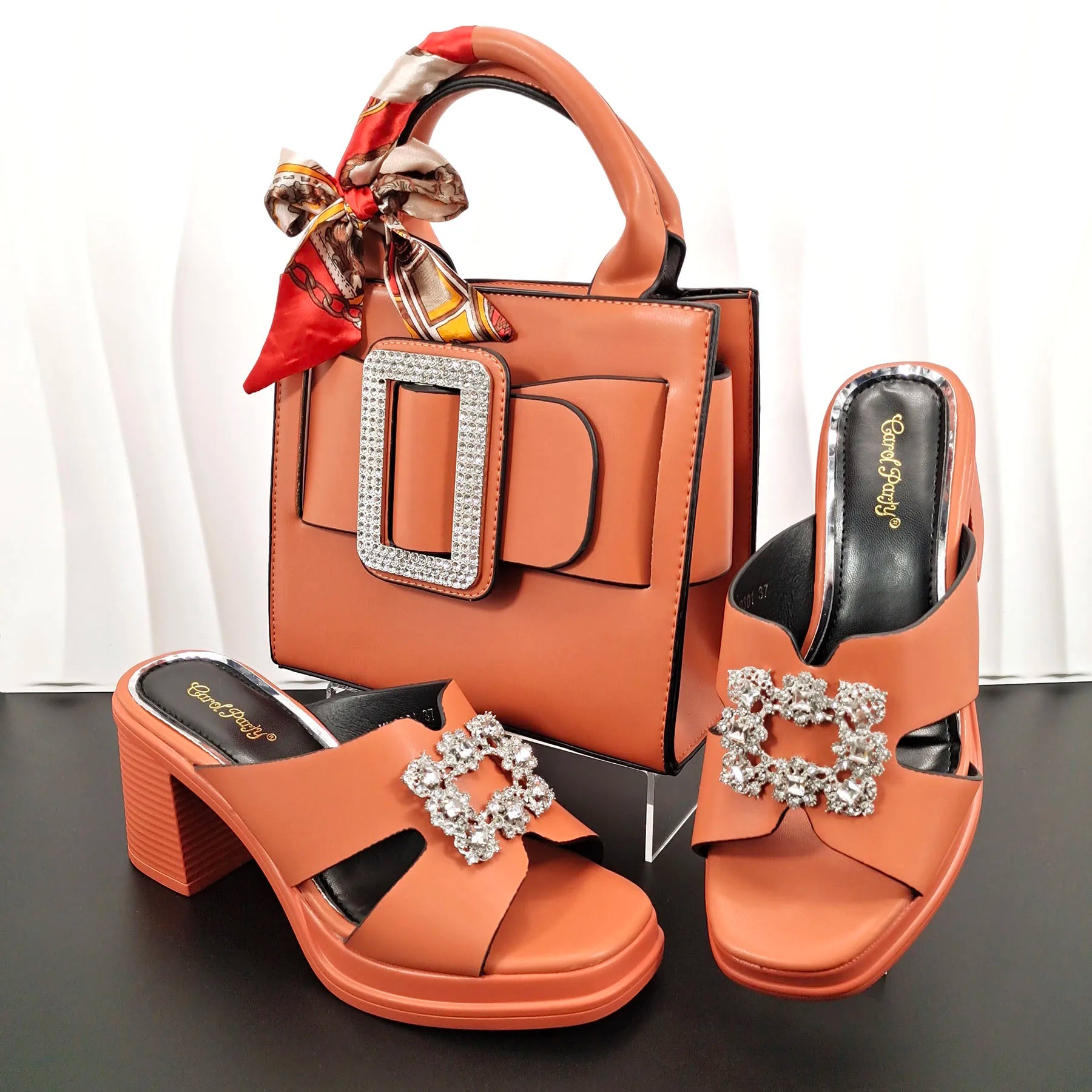 Woman Summer Toe Sandals and Bag set