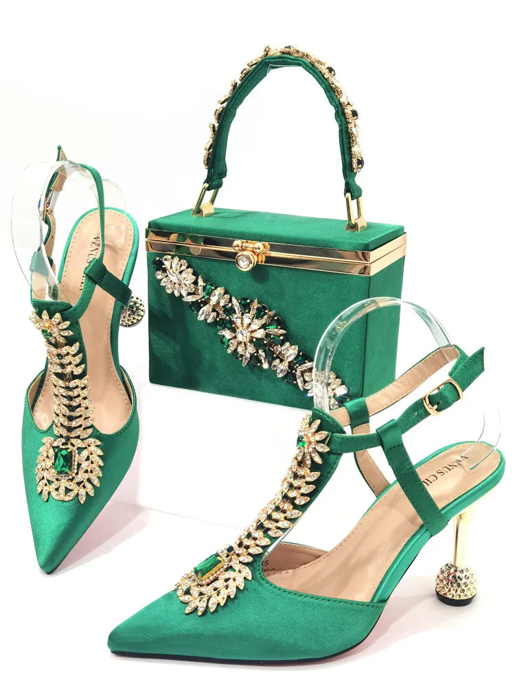 High Quality Ladies Shoes And Bags Set HUY1-6