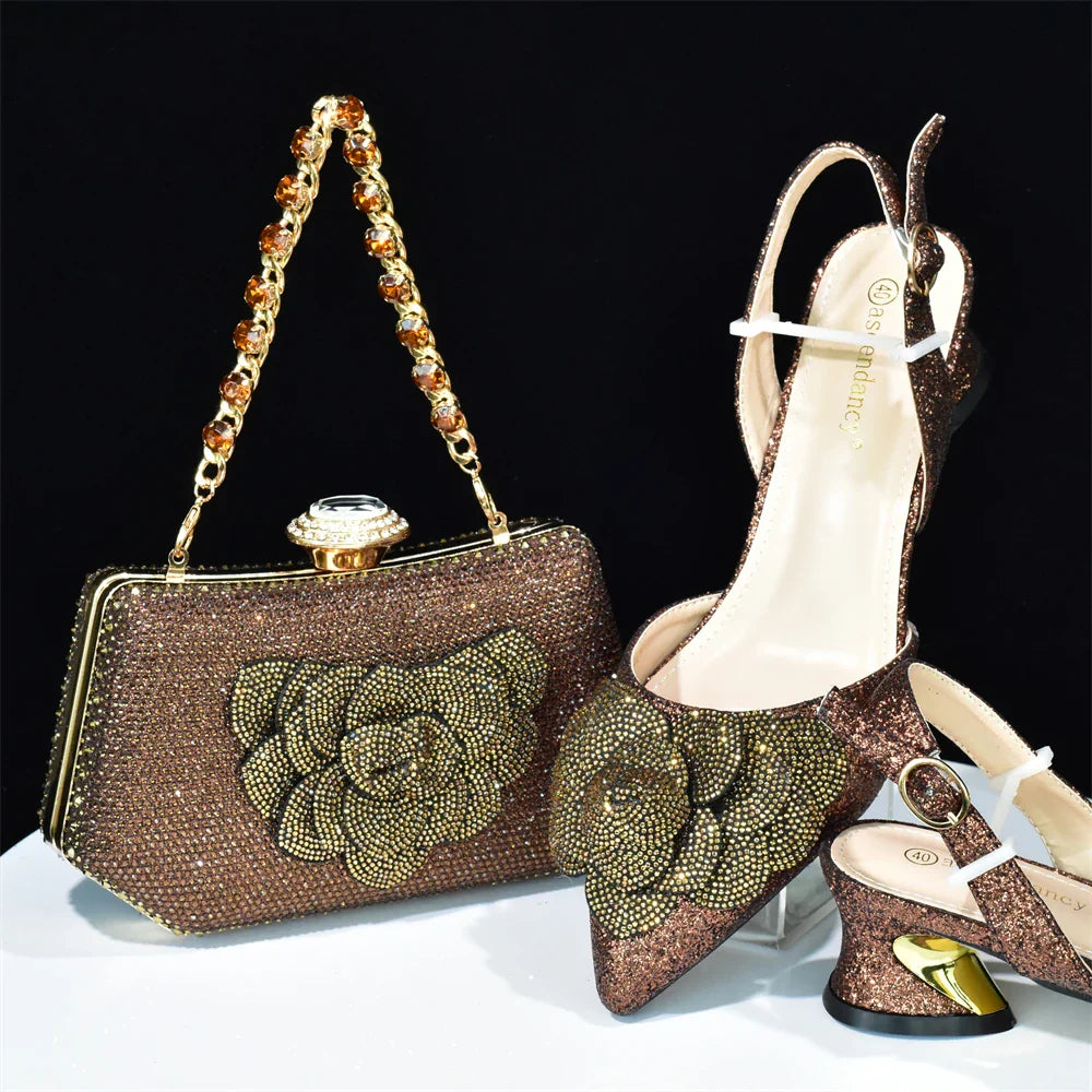 Italian Shoes And Bag Sets For Evening Party HAB1-16