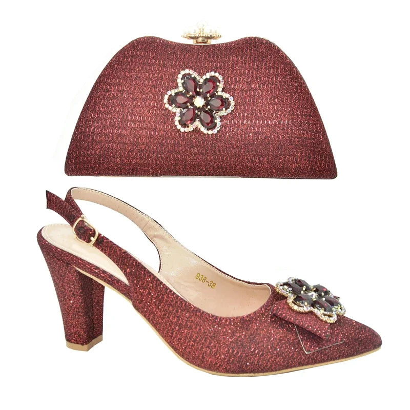 Latest Shoes and Bag Set African Sets