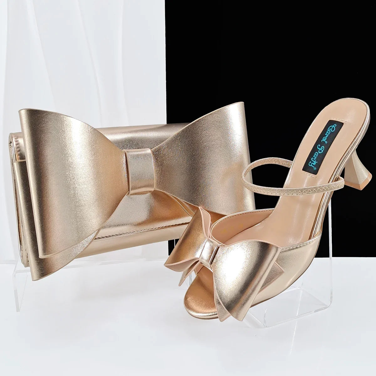 Lastest Italian Style Ladies Shoes with Matching Bag Set HVB1-1