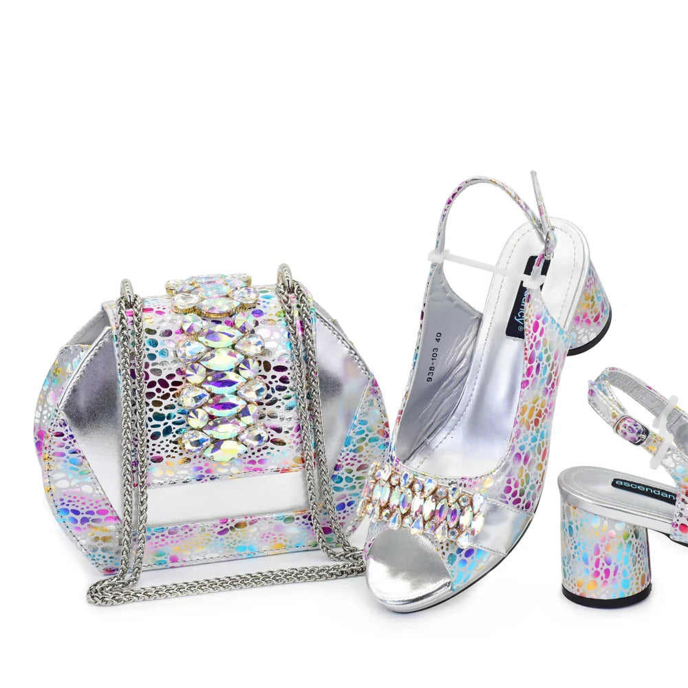 High Quality Style Ladies Shoes And Bags Set Hfg1-2
