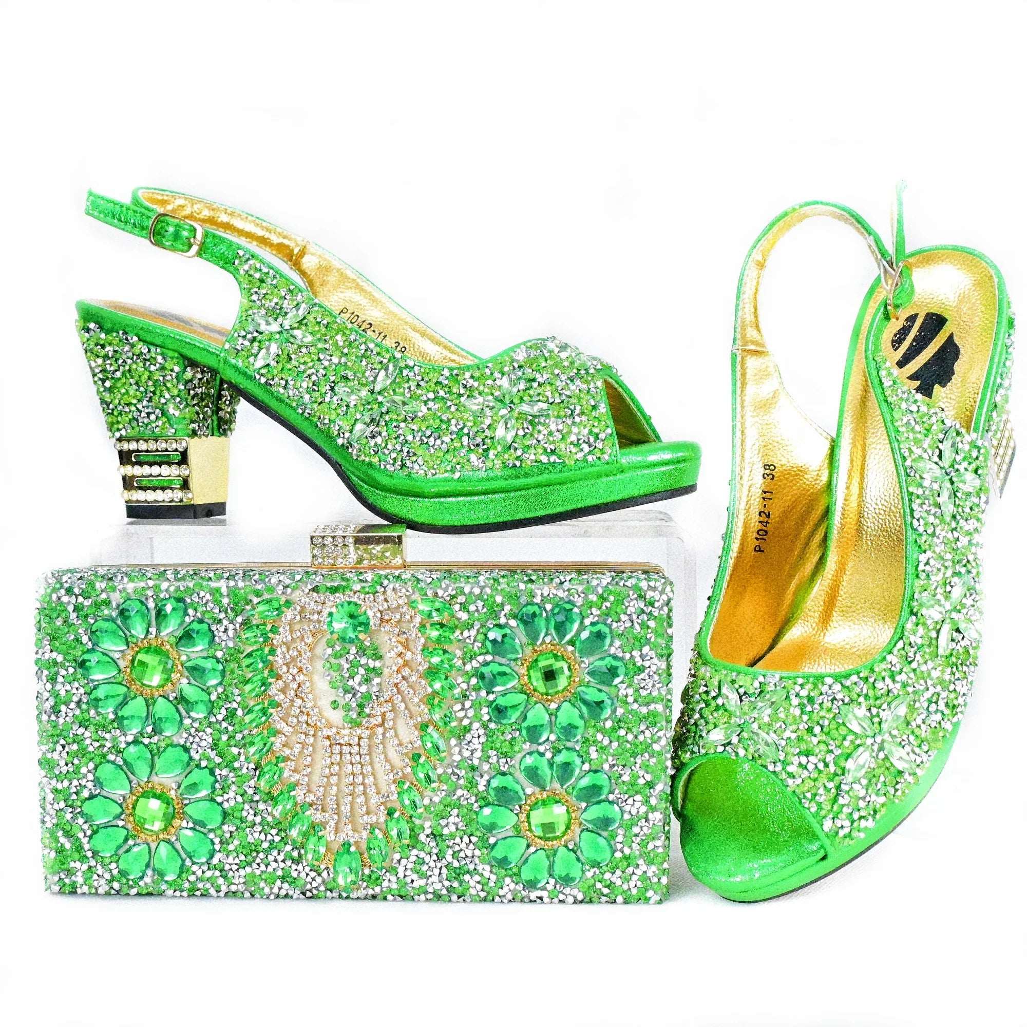 New Arrival Shoes and Bag Set African Sets HAS1-9