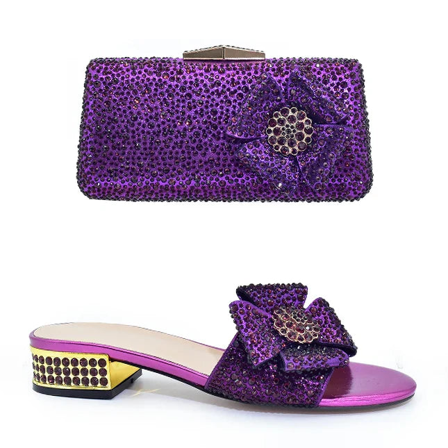 Italian Style Sandals And Bag Sets HQS1-10