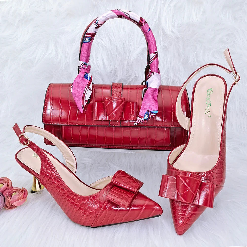 Matching Women Shoe and Bag Set HFG1-16