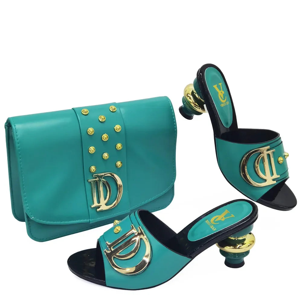 New Arrival Italian Shoes with Matching Bags Set