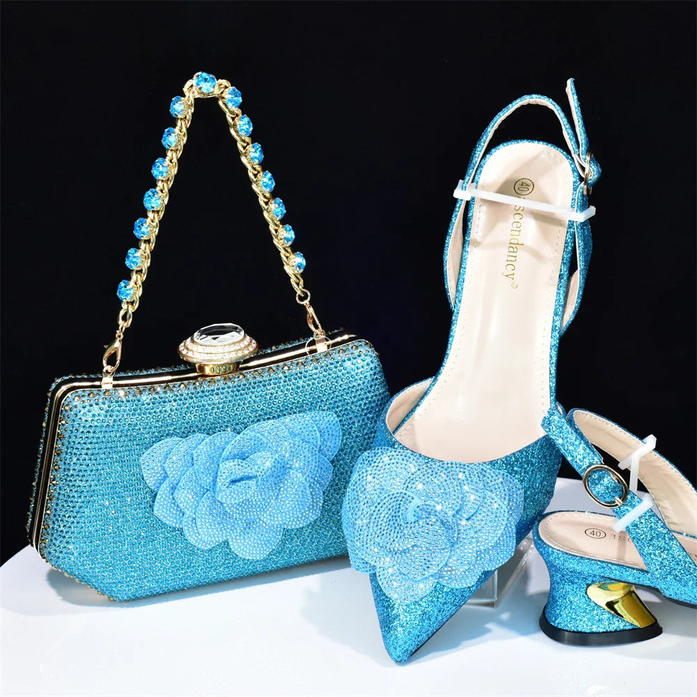 Italian Shoes And Bag Sets For Evening Party HAB1-16