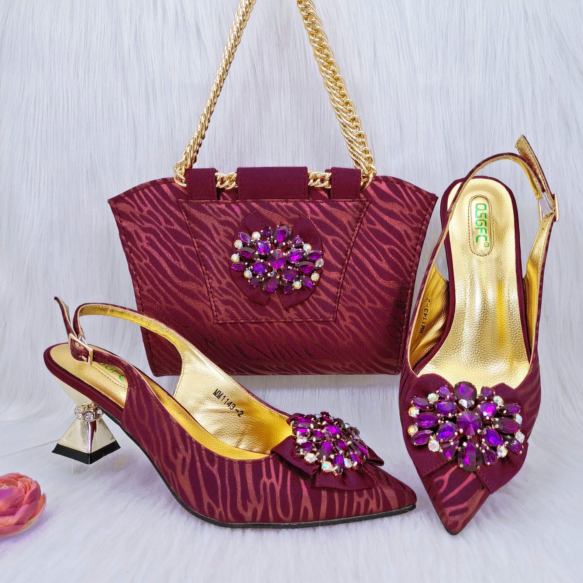 Charming Shoes And Bag Matching Set HRF1-6