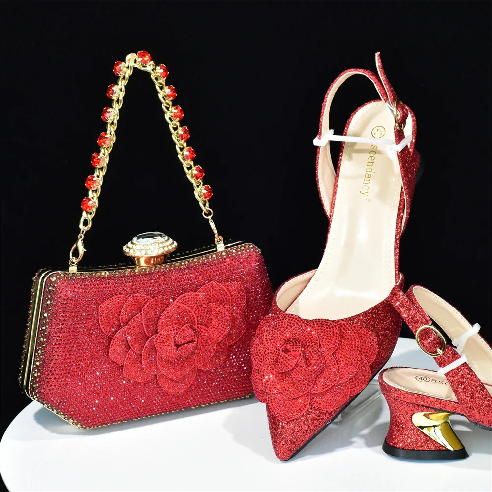 Italian Shoes And Bag Sets For Evening Party HAB1-16