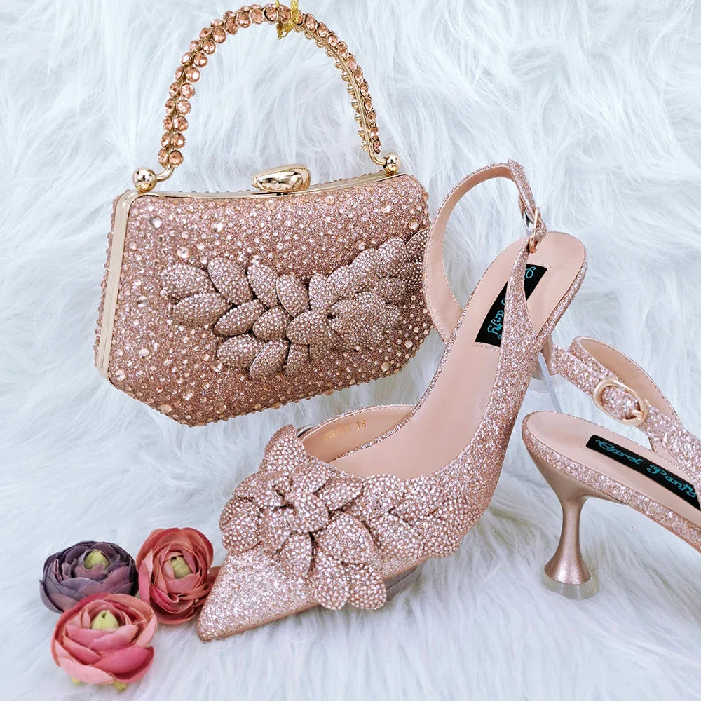 High Quality Ladies Shoes And Bags Set HFG1-8