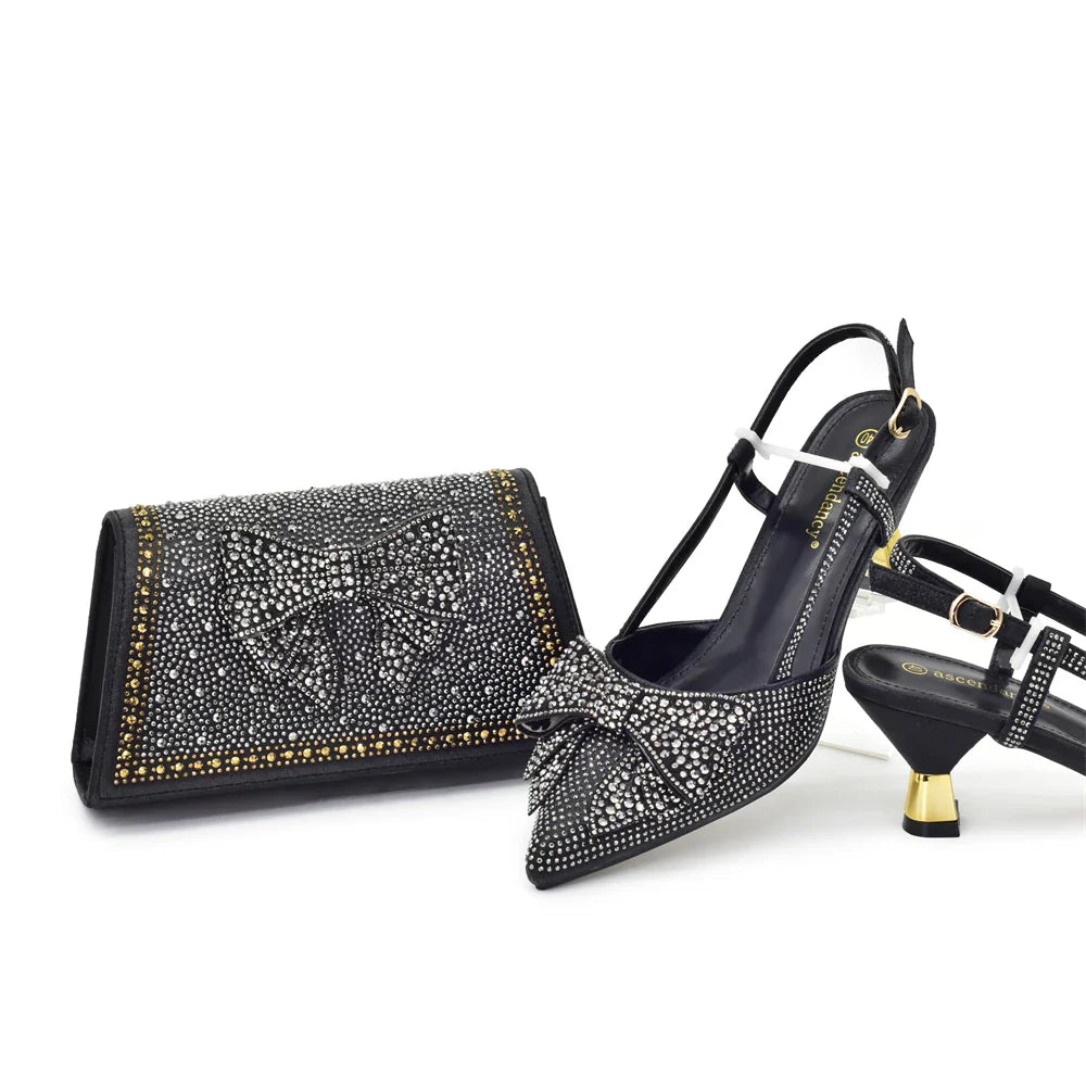 High Quality Ladies Shoes And Bags Set HFG1-2