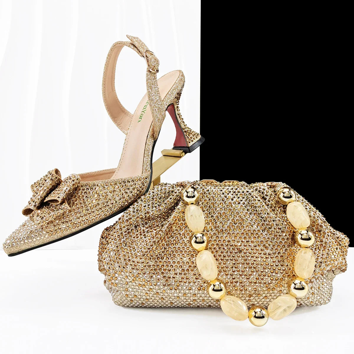 High Quality Style Ladies Shoes And Bags Set HC1-1