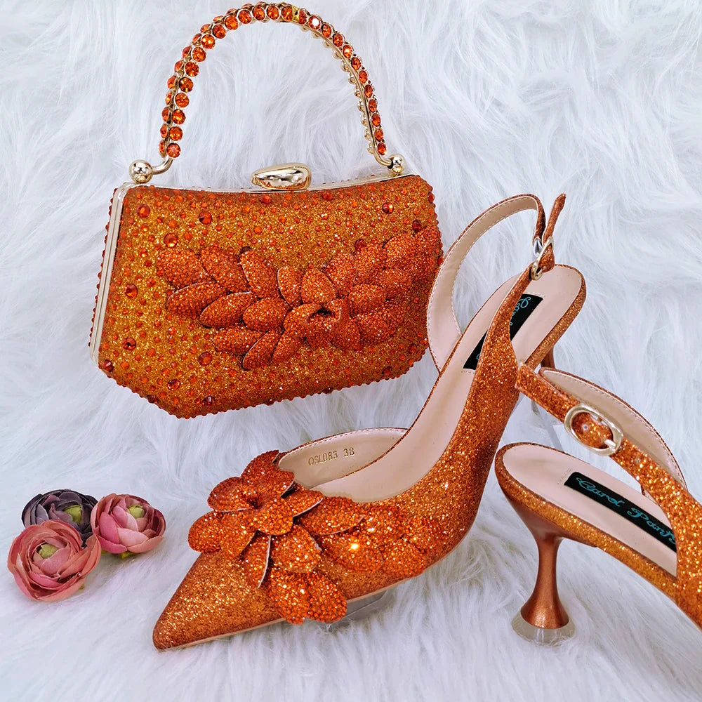 High Quality Ladies Shoes And Bags Set HFG1-8